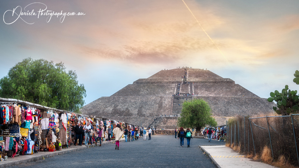 Teotihuacan Temple of the Sun ancient pre Columbian city in Central Mexico