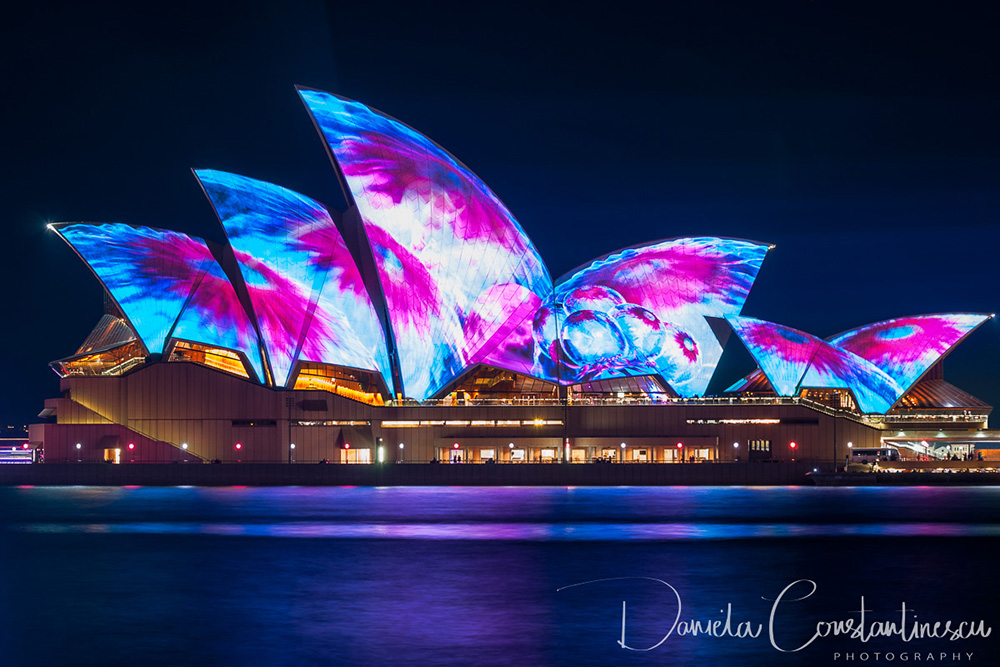 Vivid Sydney 2017 Painted Flowers on the Opera House